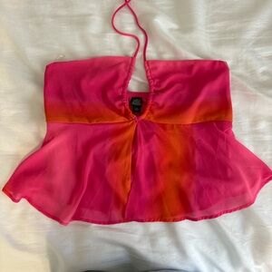 Ombré crop top size small